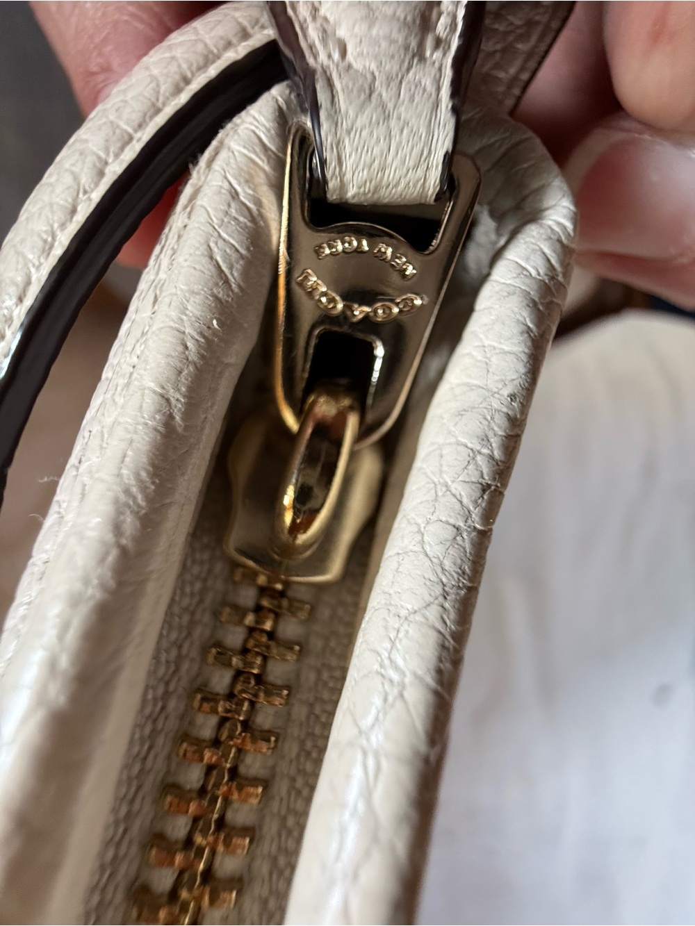 Coach Nolita Pebbled Leather Satchel in Off-White/Cream - Picture 6 of 11